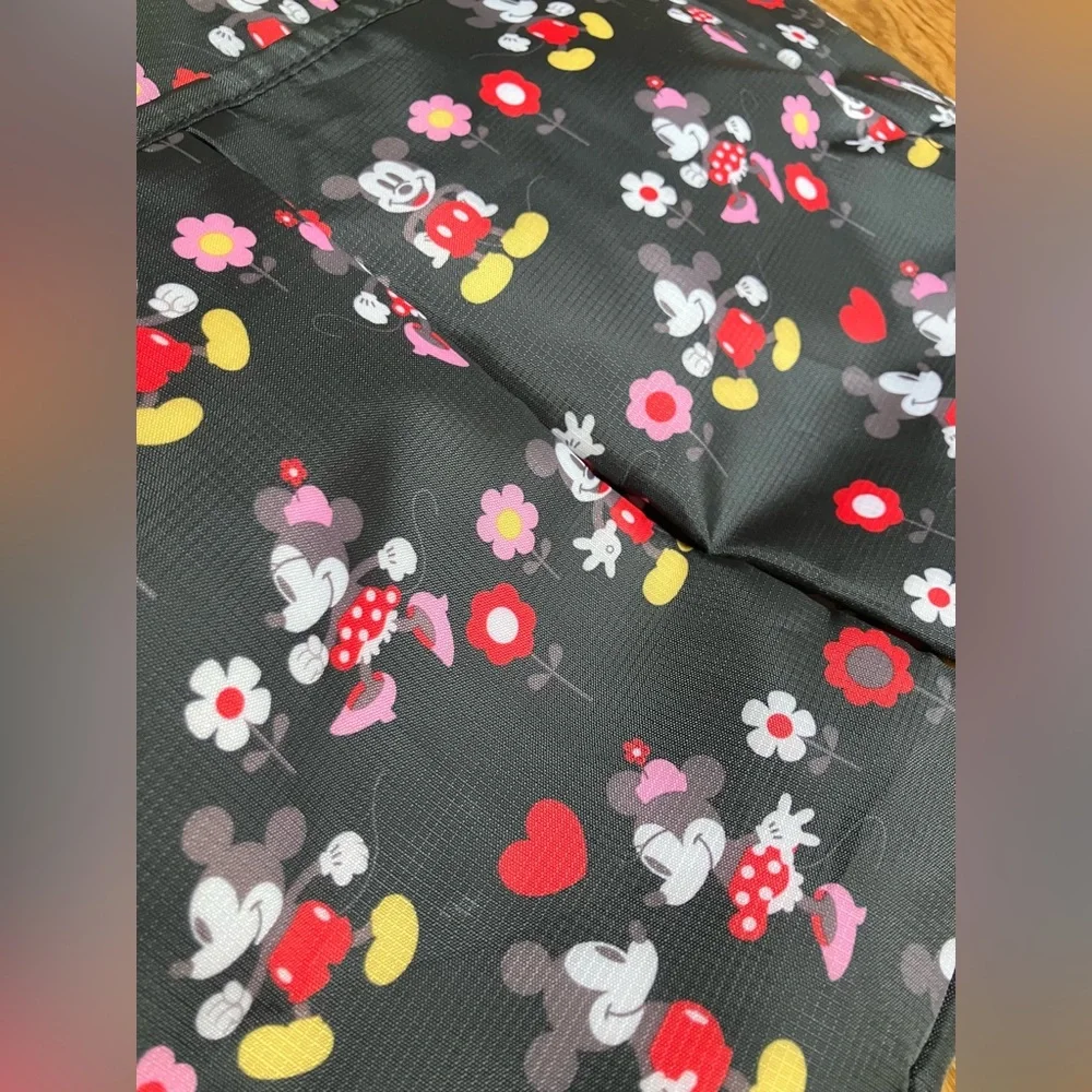 Disney Baby Minnie Mickey Mouse Diaper Bag Black Red Excellent Condition